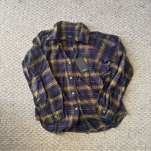 Rails Blue and Yellow Plaid Men's Shirt